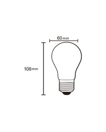 BOMBILLA LED - E27 OPAL ESTÁNDAR - 9W - 3000K - 1000Lm - 360º
